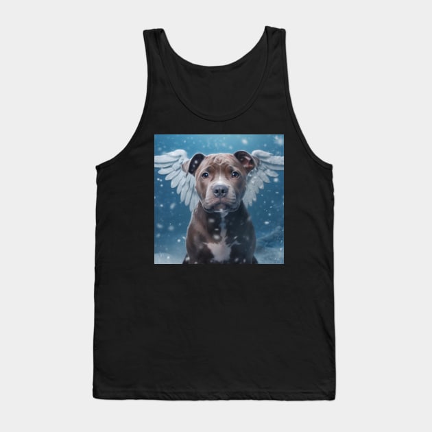 Staffy With Wings Tank Top by Enchanted Reverie